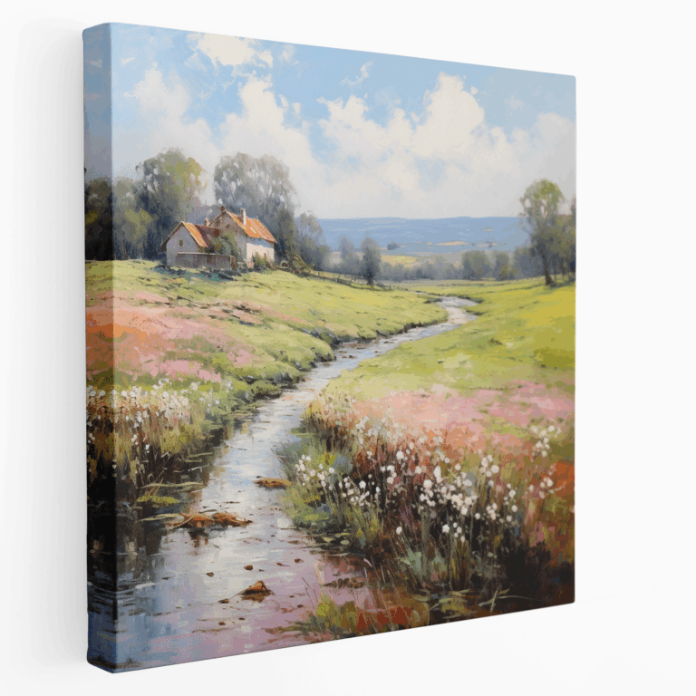 Idyllisches Land Leinwandbild