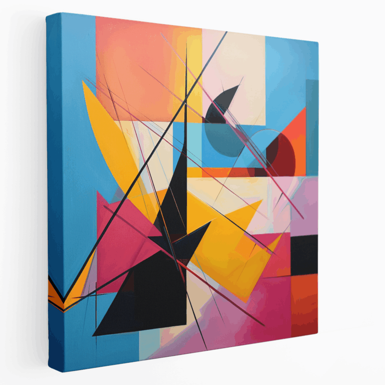 Leinwandbild - Geometrische Schnittpunkte
