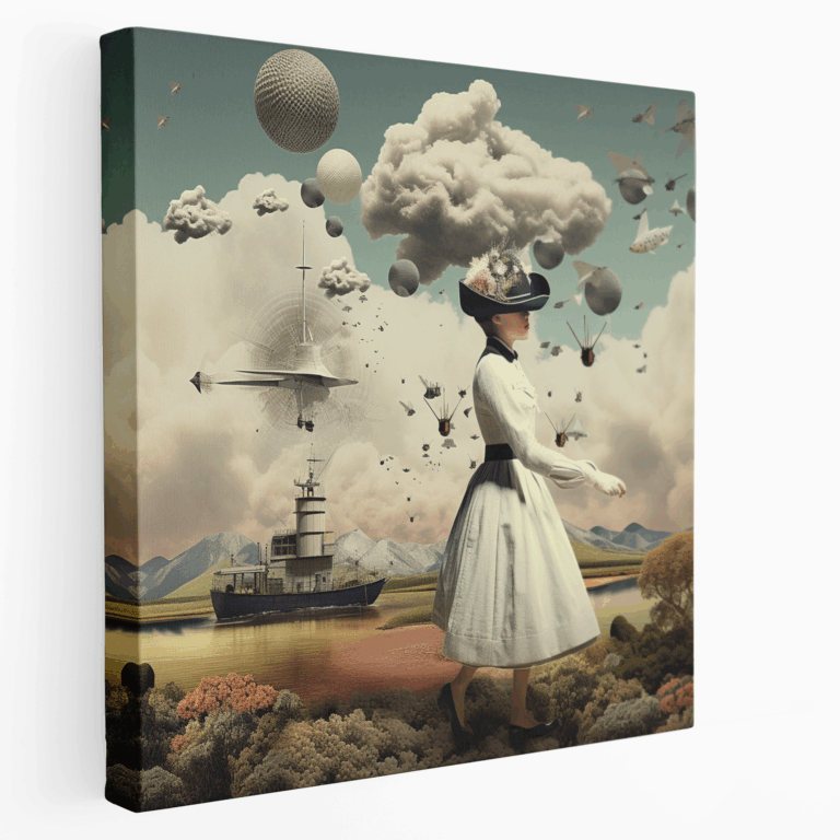 Mickey Mouse Wunderland Traumlandschaft Leinwandbild