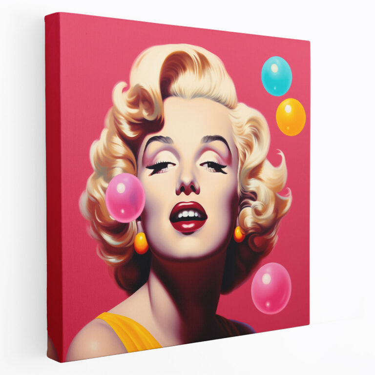Marilyn Monroe Leinwandbild: Pop Art Wanddekoration - Marilyn Monroe Leinwandbild Wandkunst Diamanten sind des Mädchens bester Freund
