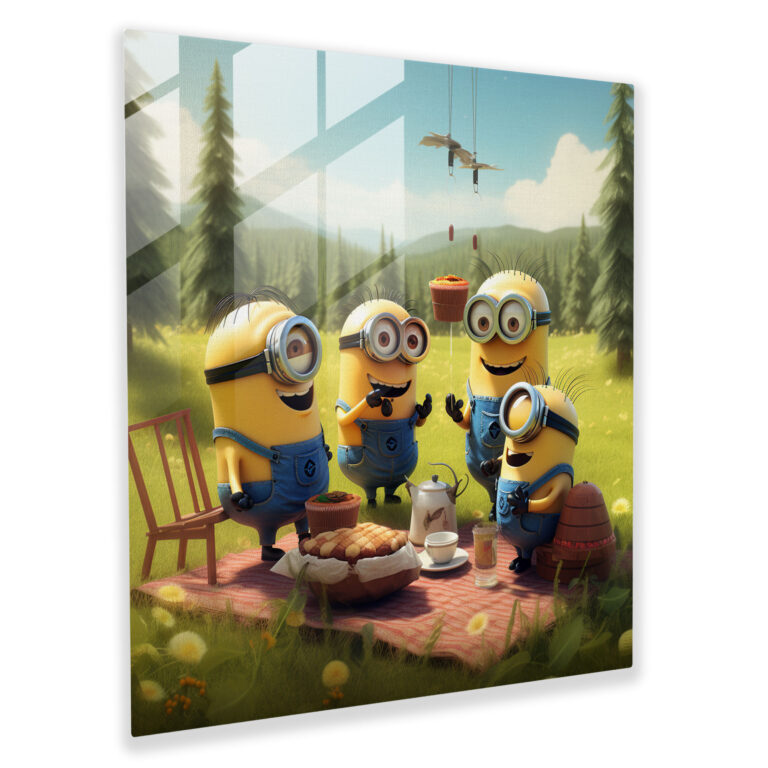 Minions Glasbild - Glasbild Cartoon