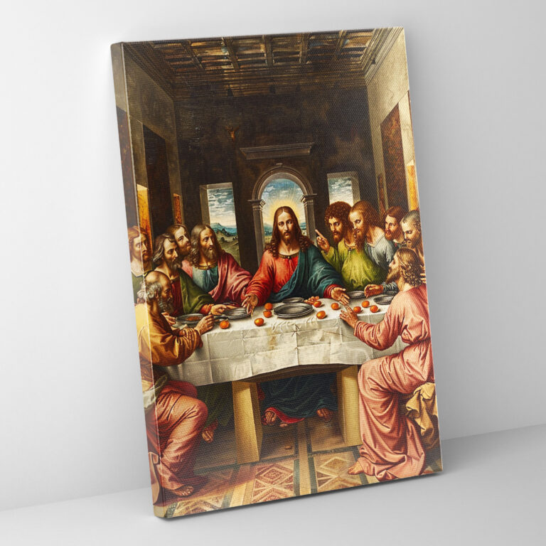 Mannerism Letztes Abendmahl Leinwandbild - Wandkunst Leinwanddruck Wohnkultur