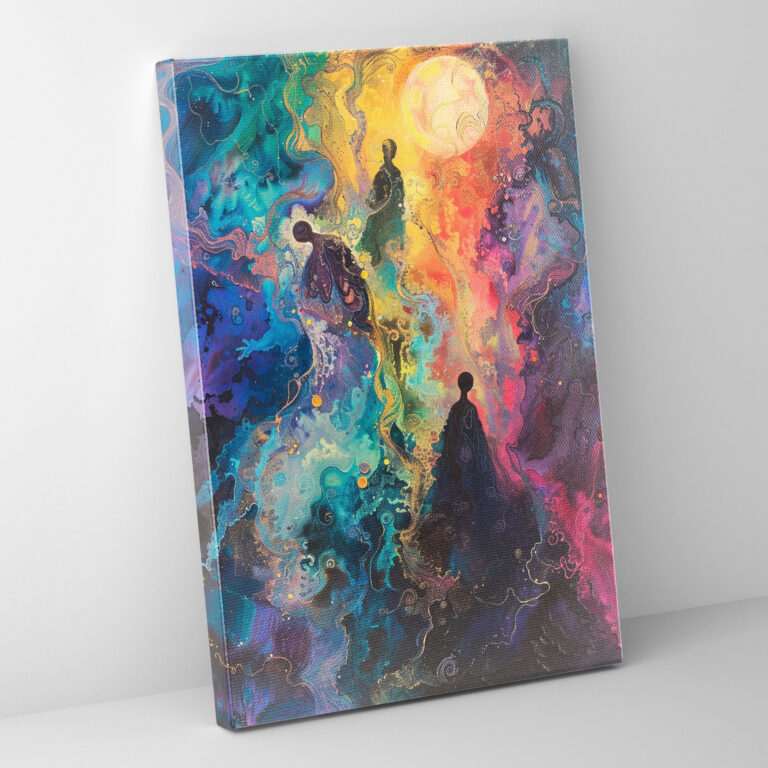 Ethereal Himmelsmannerismus Leinwandbild - Mannerismus Leinwand Wandkunst