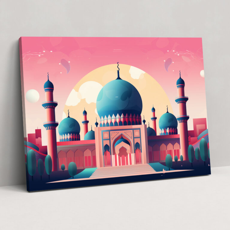 Moschee Leinwandbild - Wanddekoration Leinwand Kunst Moschee