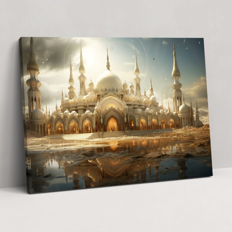 Leinwandbild Fantasy-Moschee - Moschee fesselnd Wandkunst Leinwandbild