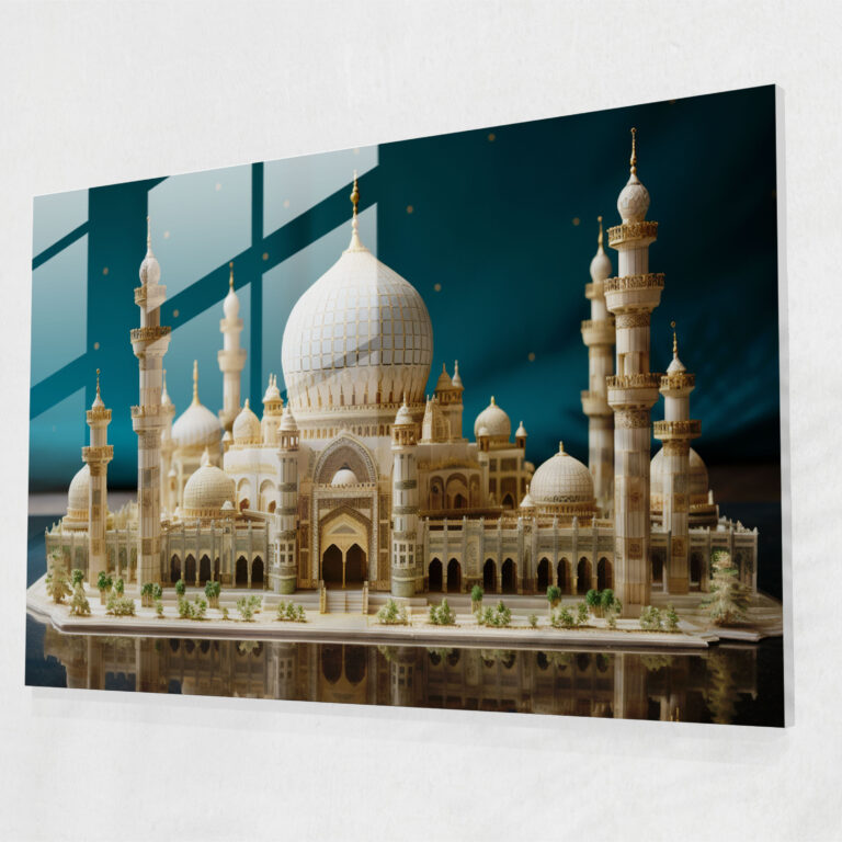 Realistisches Glasbild Moschee - Moschee Glas-Kunst