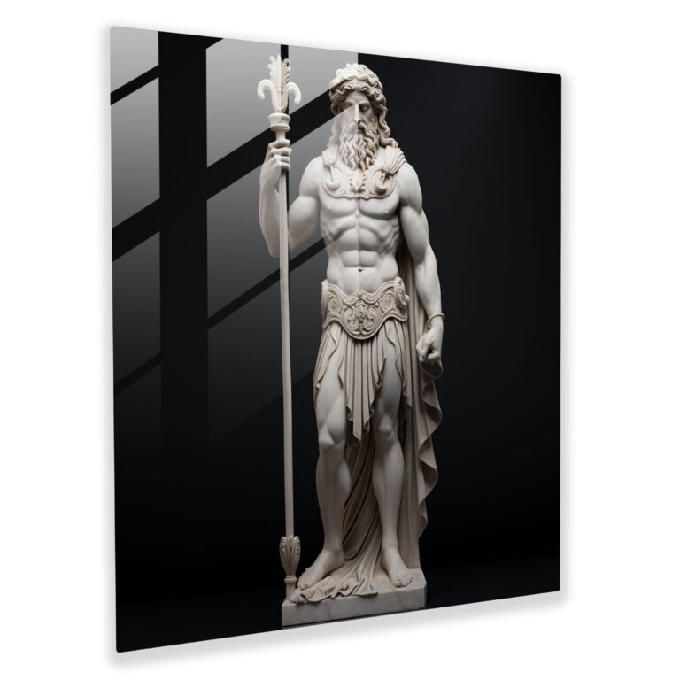 Marmor Glas Kunst - Griechische Götterstatue - Moderne Kunst für Zuhause