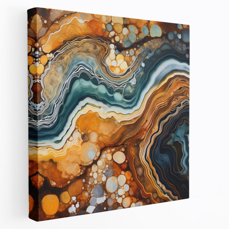 Impressionistisches Marmor Leinwandbild - Marmor impressionistische Malerei Leinwand