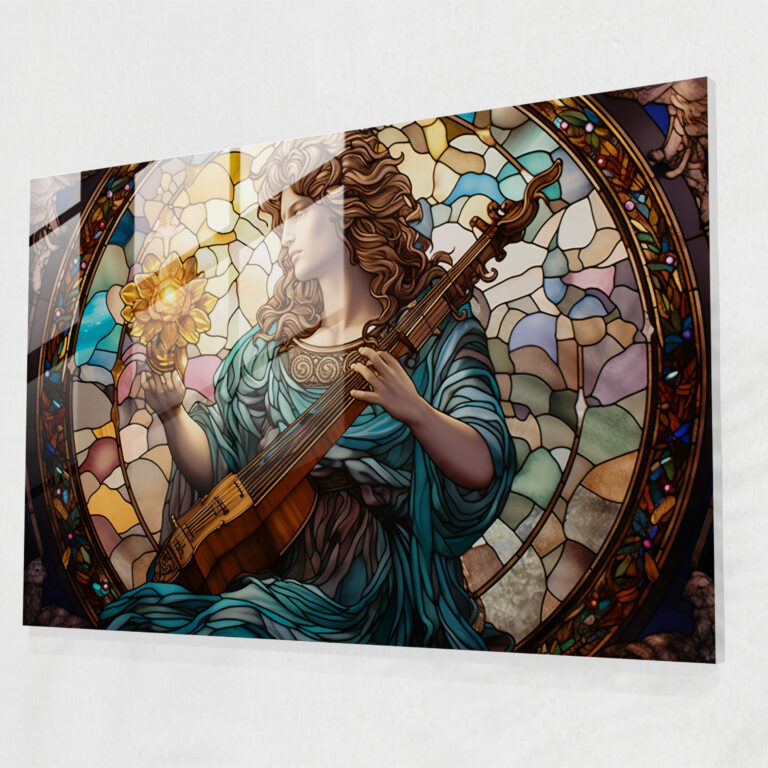 Glasbild Mythologie - Mythologie Himmelskörper Lyra