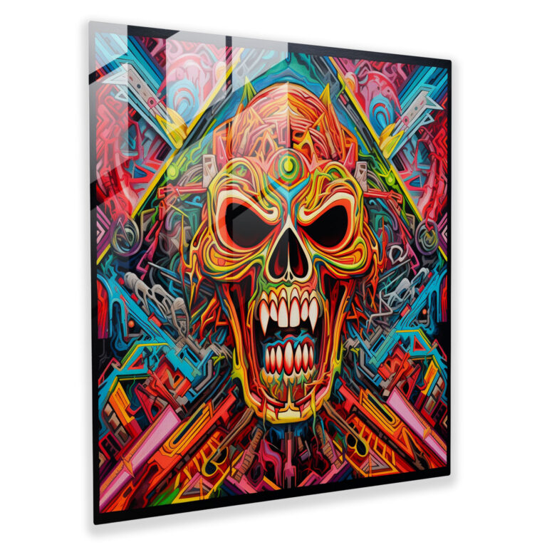 Metalllica inspiriertes Glasbild - Metalllica Albumcover Glas Kunst