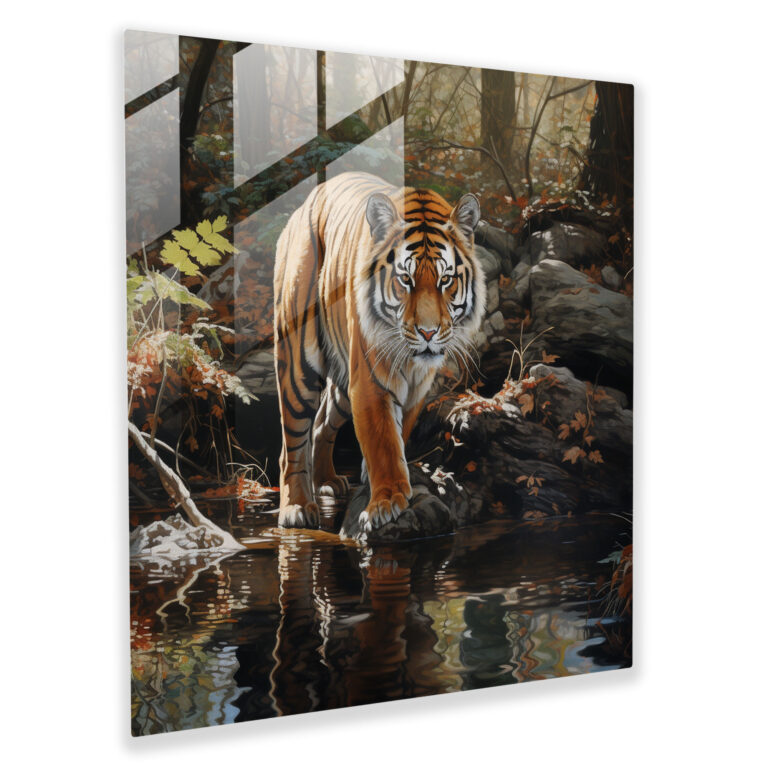 Glasbild Naturwunder - Fotorealistische Tierwelt