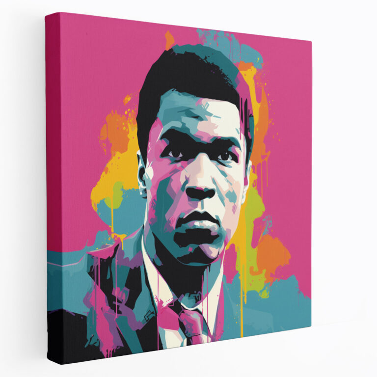 Leinwandbild Muhammad Ali - Pop-Art Wanddekoration - Zuhause Dekoration Pop-Art Leinwand Wandkunst