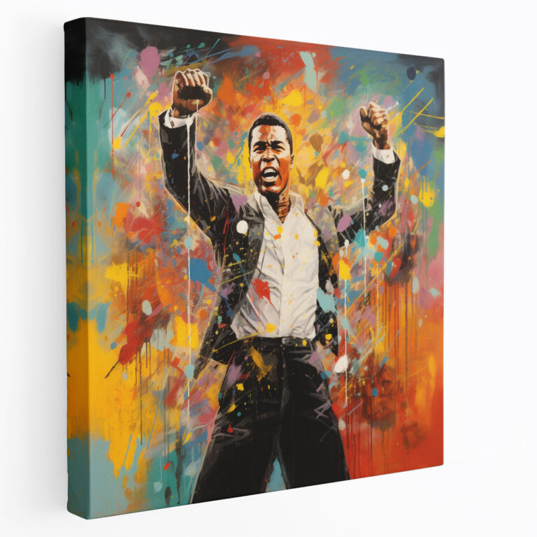Muhammad Ali Wanddekoration - Leinwandbild Boxen Muhammad Ali