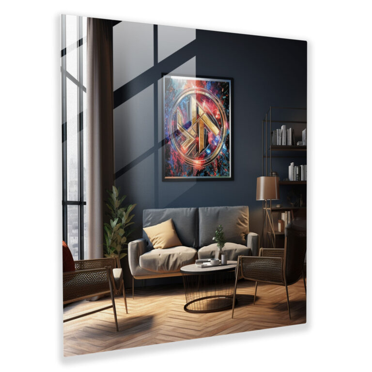 Glasbild Marvel - Logo Kunst - Marvel Glasbild Dekoration für Zuhause