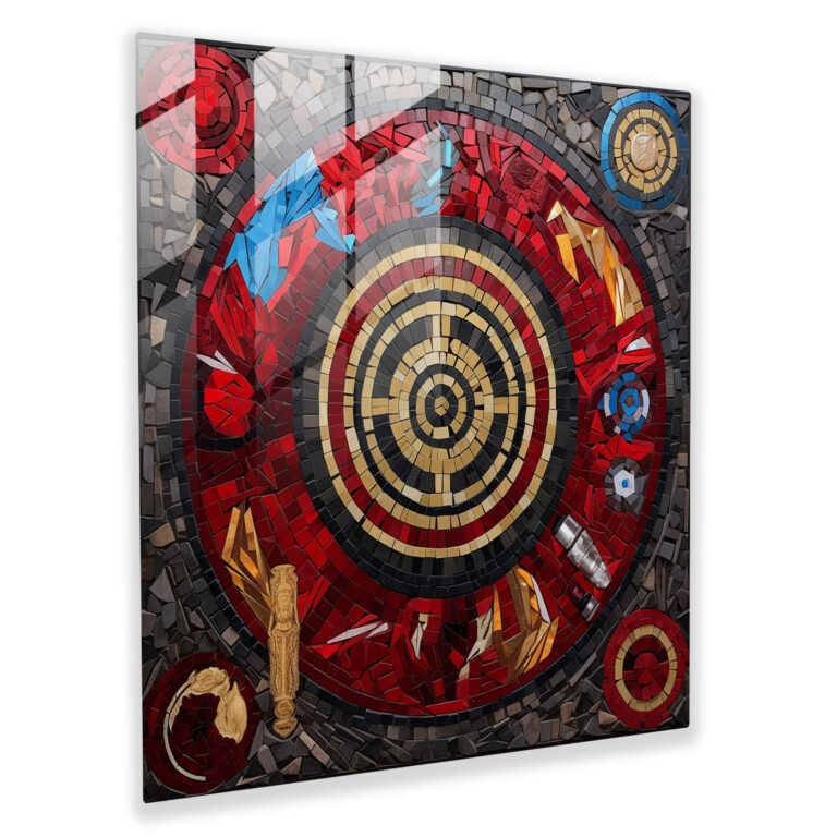 Marvel Mosaik Glasbild - Marvel Moderne Kunst Glas Kunst Glasbild