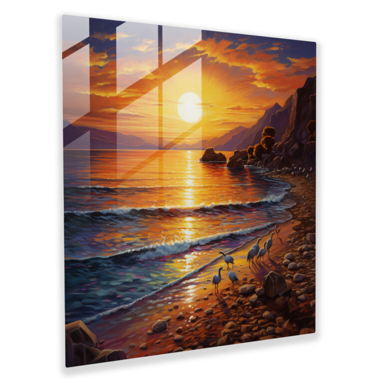 Glasbild Serene Beach Mythologie