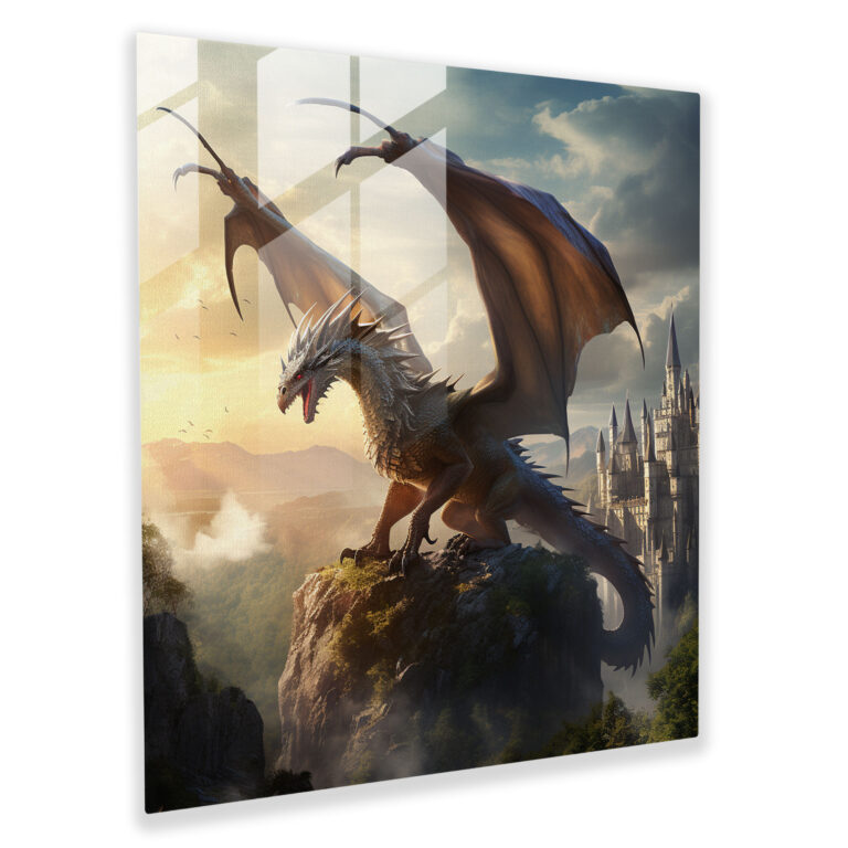 Visionen der Mythologie Glaswandkunst