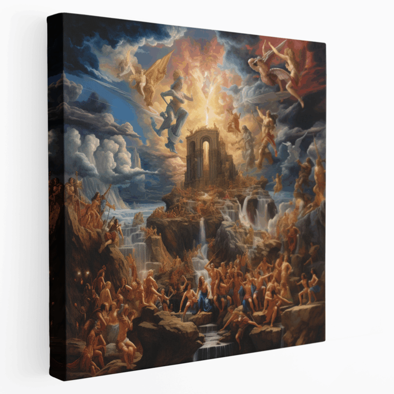 Götter des Olymp Renaissance Leinwandbild