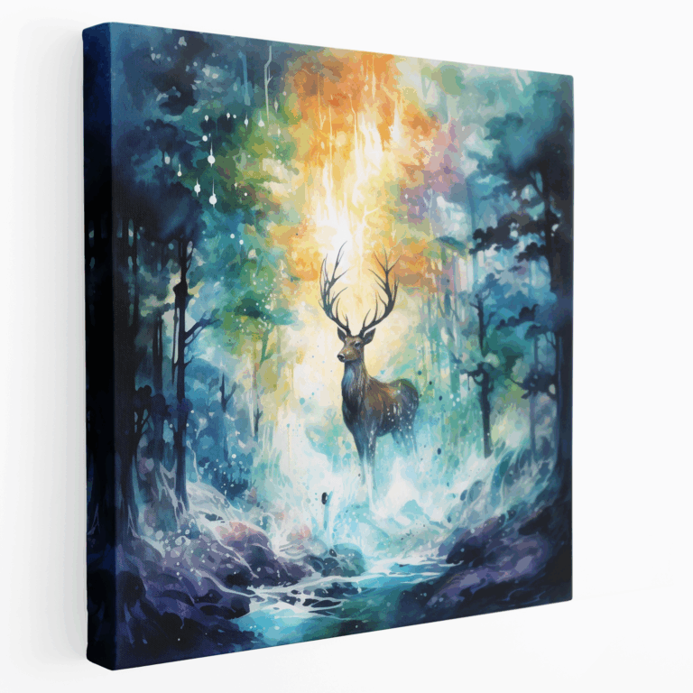 Verzauberter Waldwanderer Leinwandbild