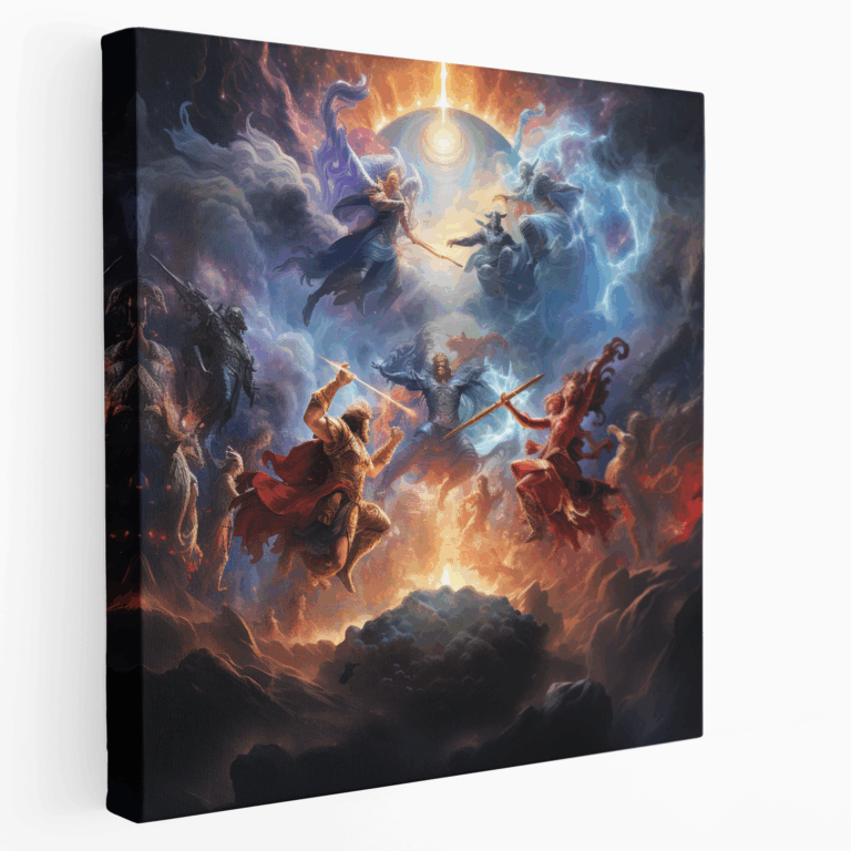 Leinwandbild Celestial Battle Royale