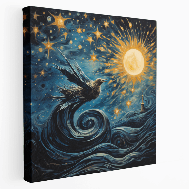 Sternenhafte Soarer Surrealist Leinwandbild
