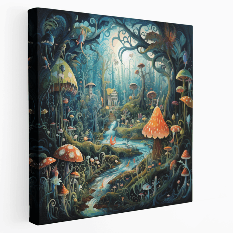 Verzauberter Wald Leinwandbild