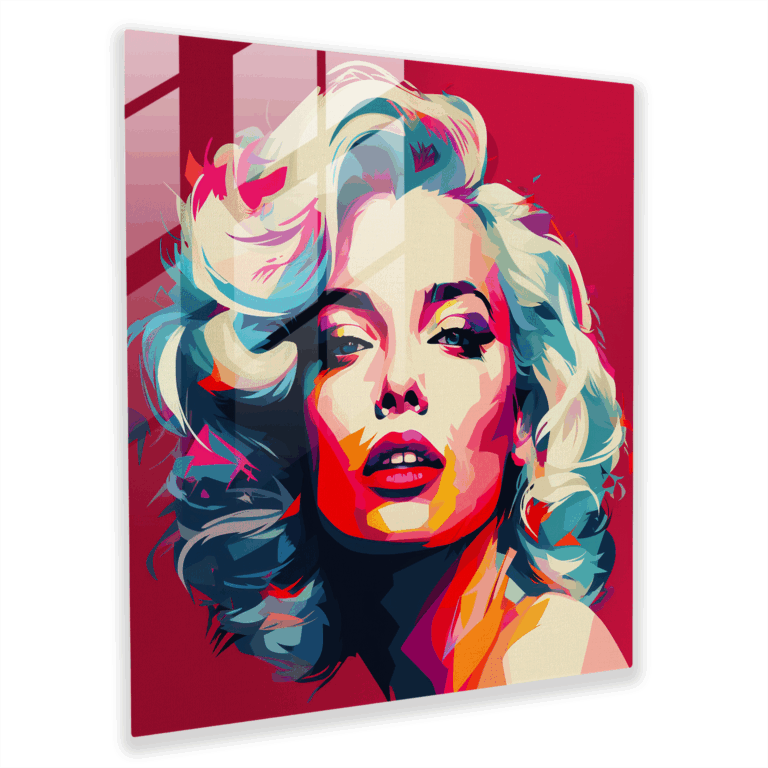 Lebendige Glasbilder - Pop-Art-inspirierte Illustrationen - Glaswandkunst - Stilvolle Wohnkultur - Moderne Kunstwerke