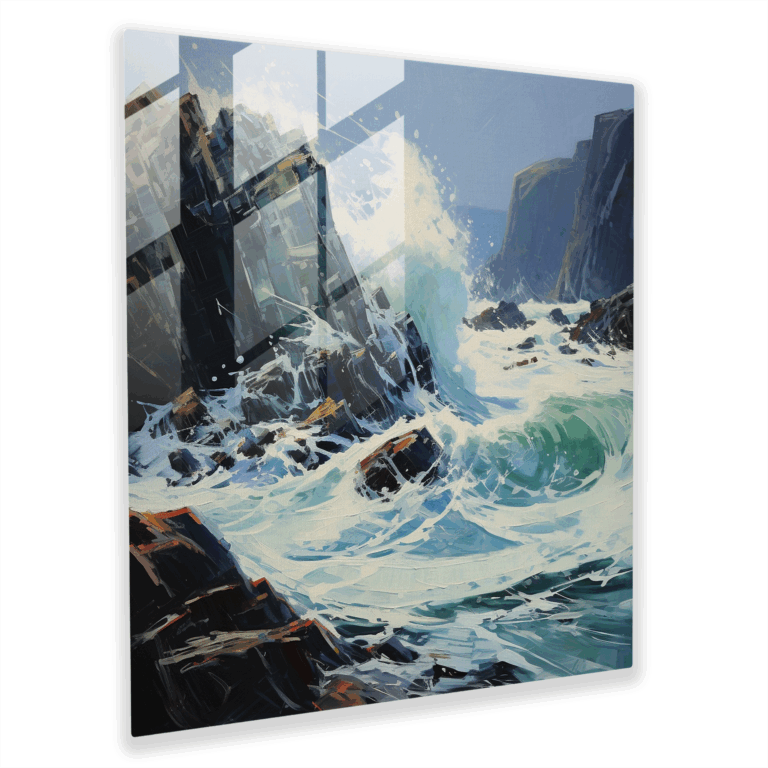 Dynamische Gezeiten Glasbild