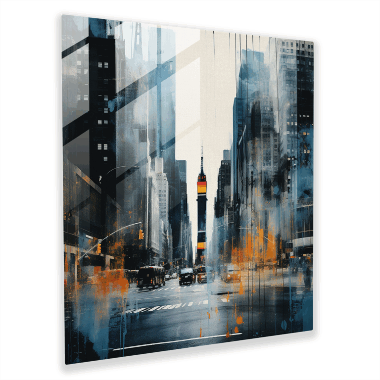 Moderne Glasbilder - Zeitgenössische Mixed-Media-Glaswandkunst - Wohnkultur - Wanddekoration - Glas Kunst - Modernes Kunstwerk