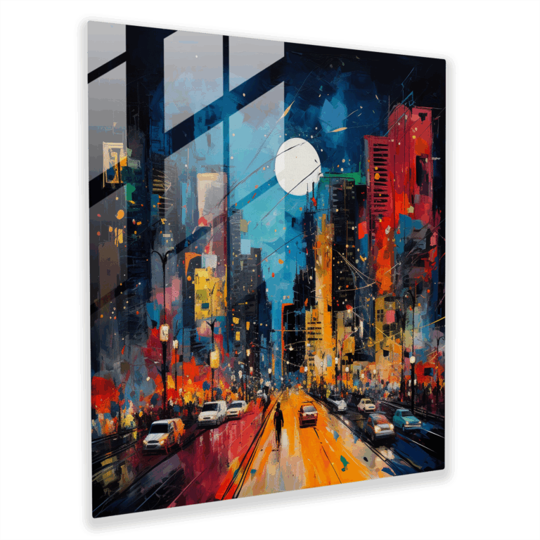 Glasbild Eindrucksvolle Drucke