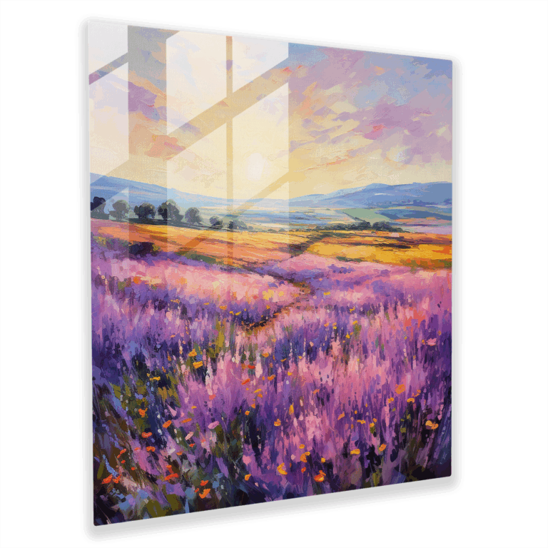 Glasbild Verzauberte Wiesen
