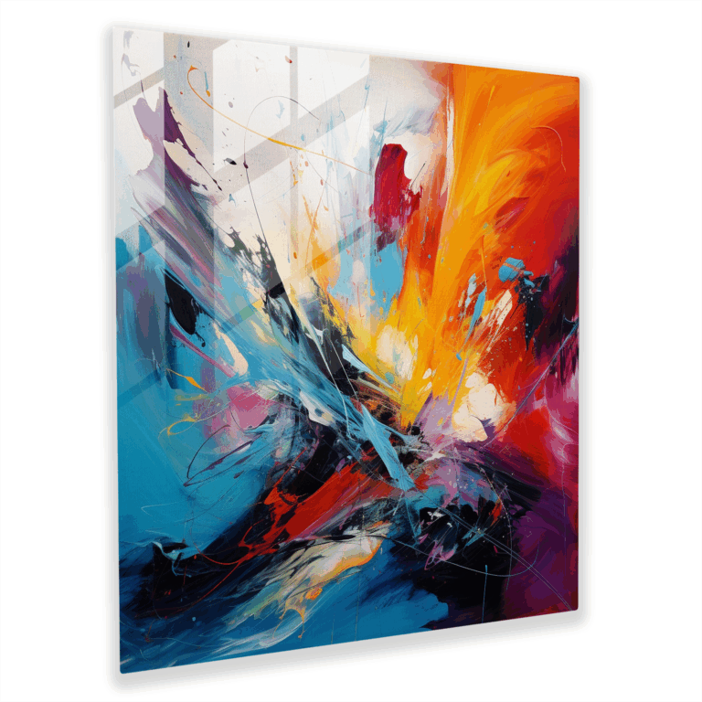 Glasbild Chromatisch Umarmung