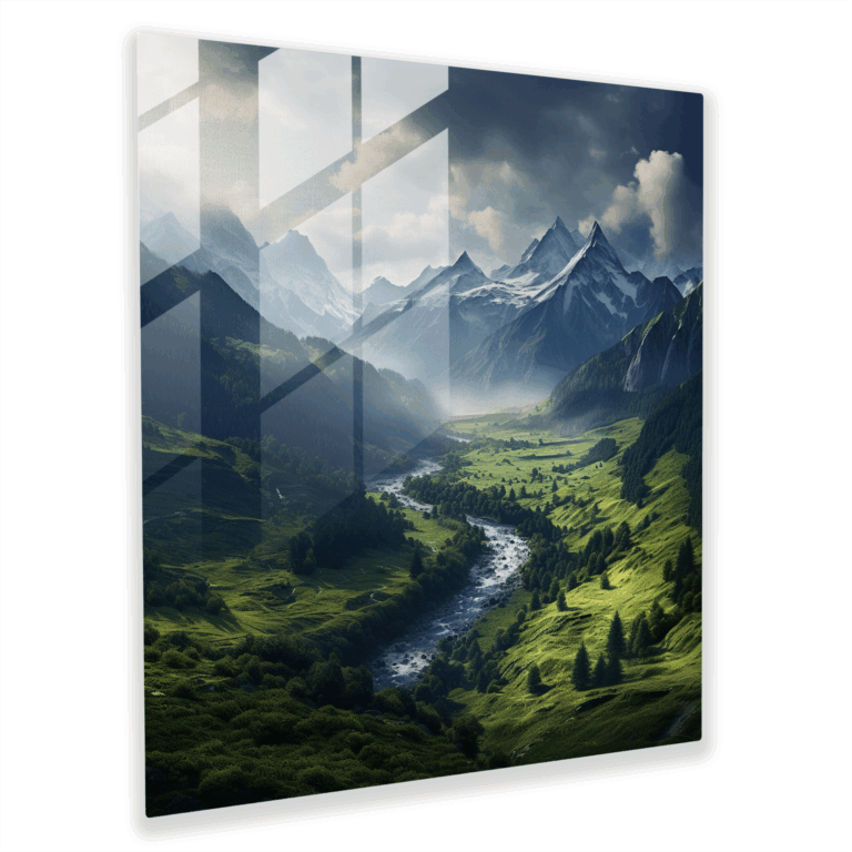Glasbilder Panorama Berglandschaft - Erhöhte Aussichten