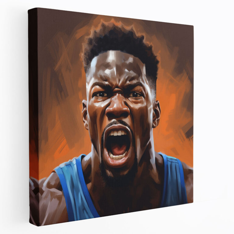 NBA Wandkunst - Realistische Porträts von NBA-Stars - Leinwandbild Realistische Porträts Wandkunst