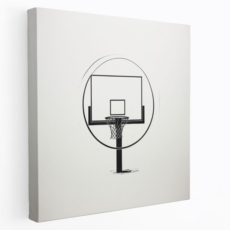 Nba Leinwandbild - Minimalistische Basketball Wandkunst - Kunstliebhaber