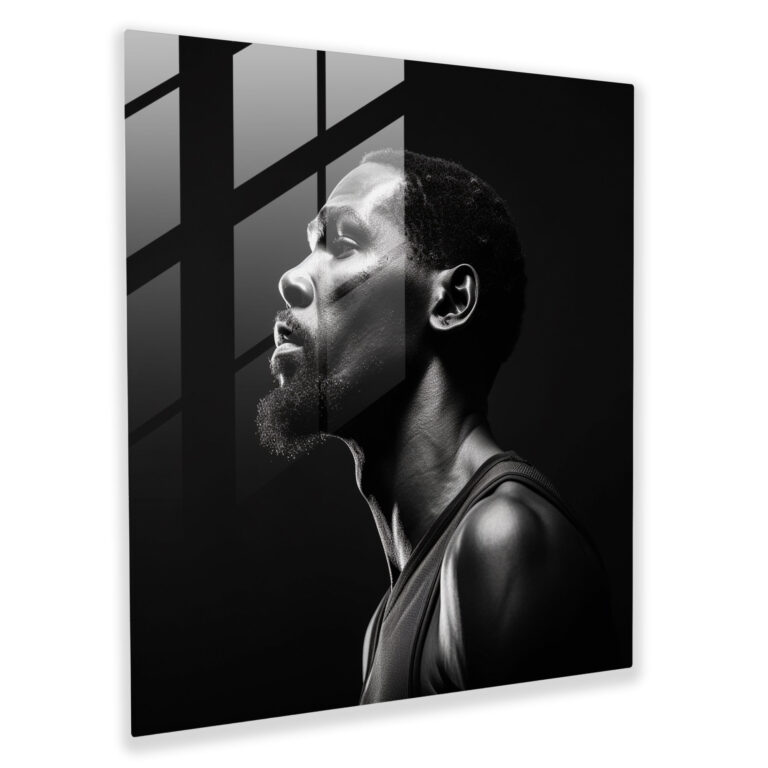 NBA Glasbild - Superstar-Porträts Modern Art Wanddekoration