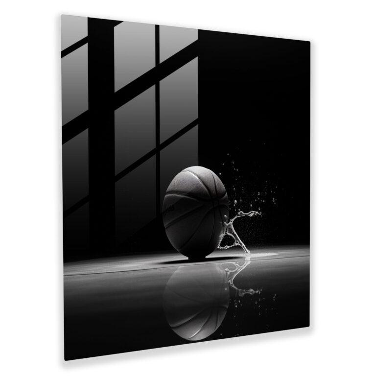 NBA Minimalistisches Glasbild - NBA Glas Kunst Glas Wandkunst