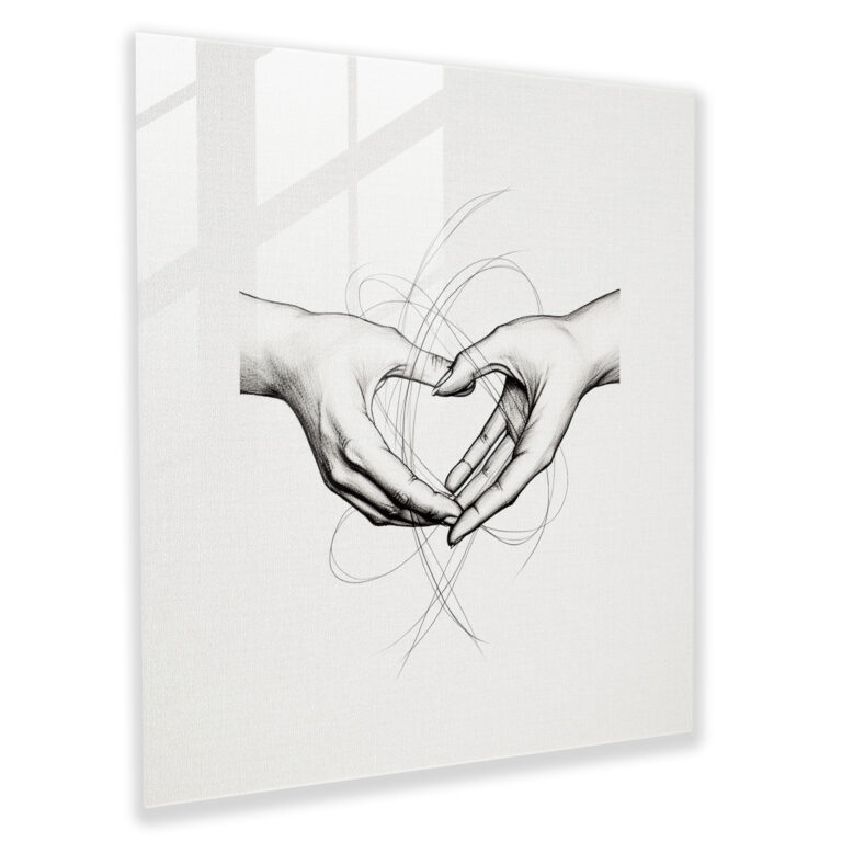 Neutrales Glasbild - Vereinte Neutralität - Wanddekoration Glasbild