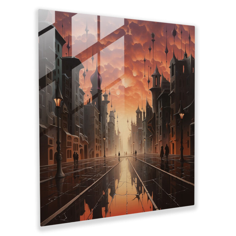 Nighthawks Glasbild - Modernes Design Einzigartig Eintauchen
