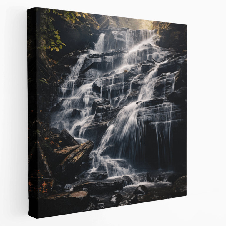 Leinwandbild Wasserfall-Symphonie