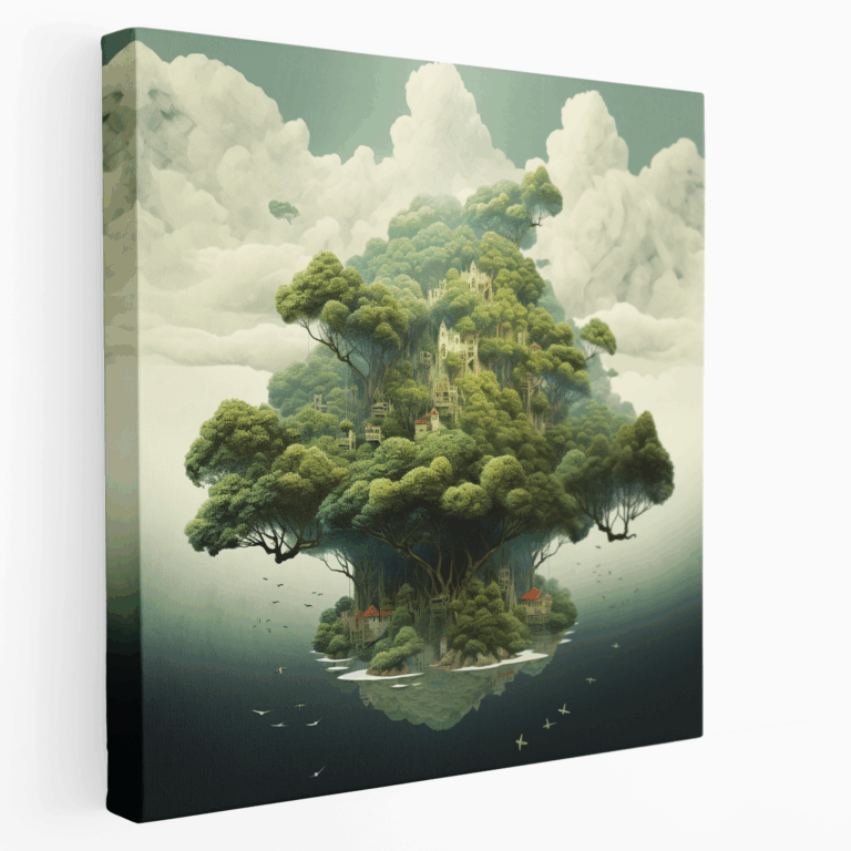 Traumhafter Wald Leinwandbild