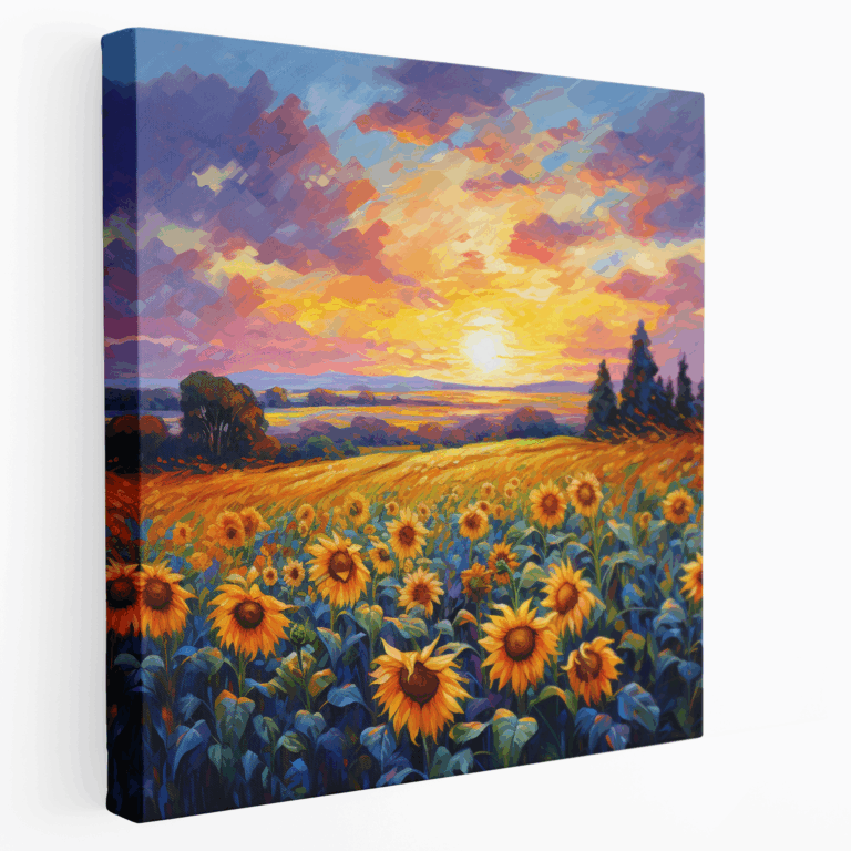 Sonnenblumen-Serenade Leinwandbild