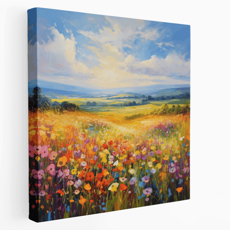 Blühende Wiesen Leinwandbild