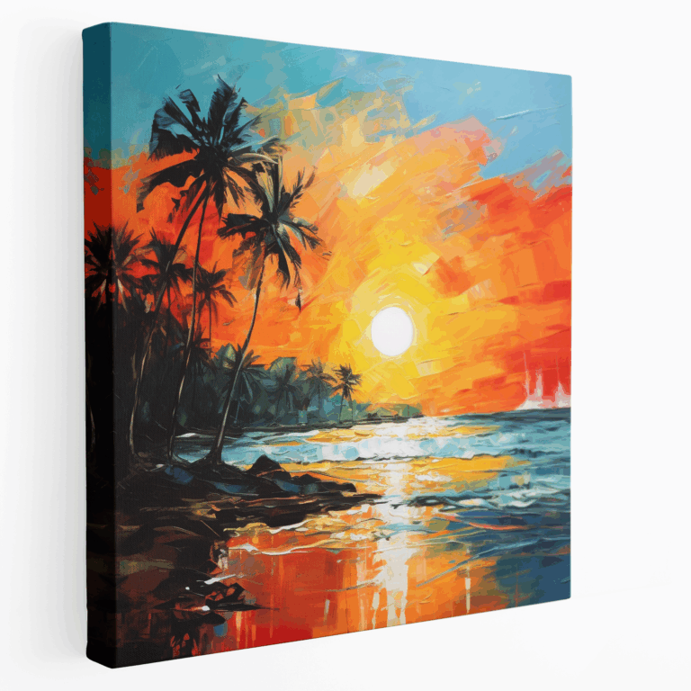 Leinwandbild Sonnenuntergangsserenade