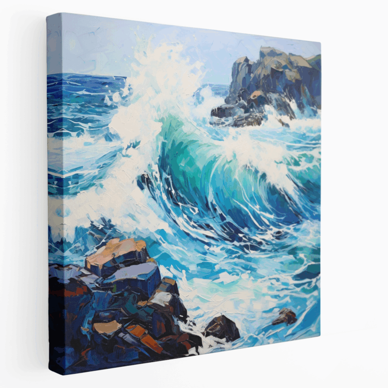 Meeresrausch - Impressionistisches Leinwandbild