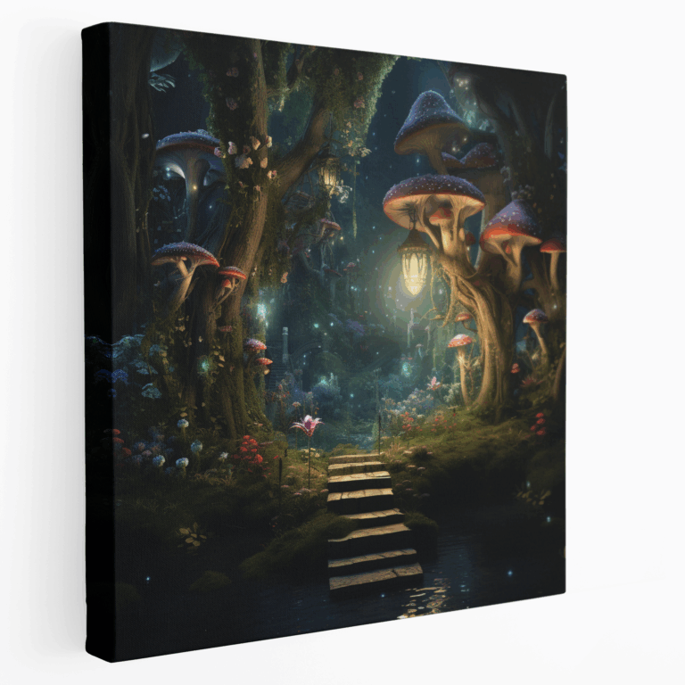 Verzauberter Wald Leinwandbild