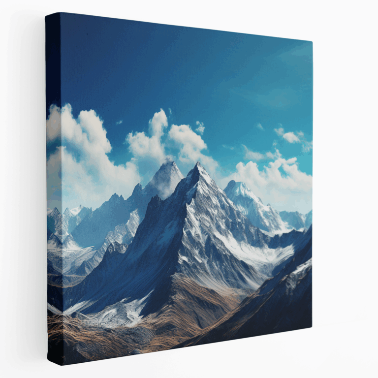 Moderne Berglandschaft Leinwandbild
