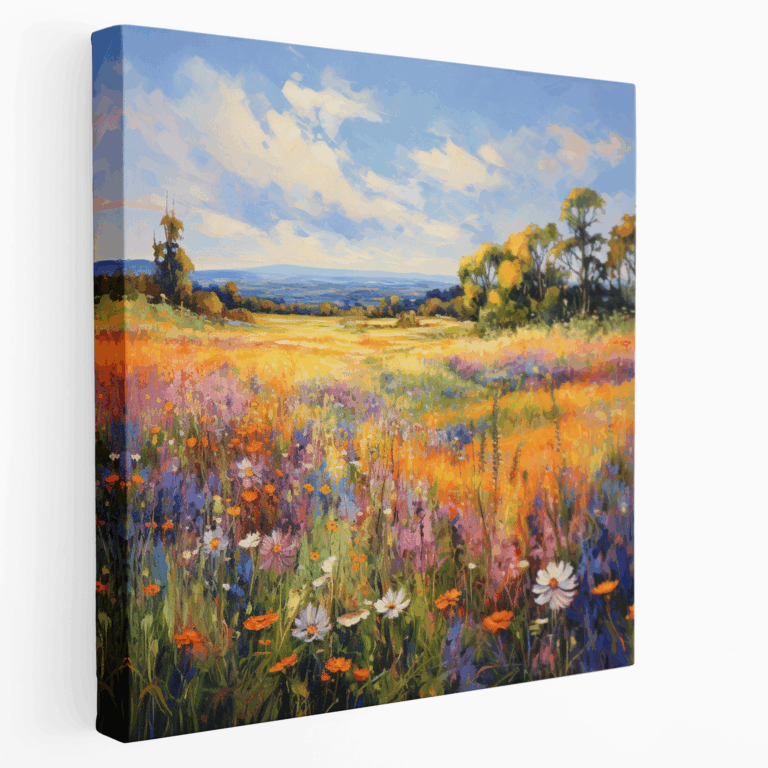 Blumenwiese Leinwandbild