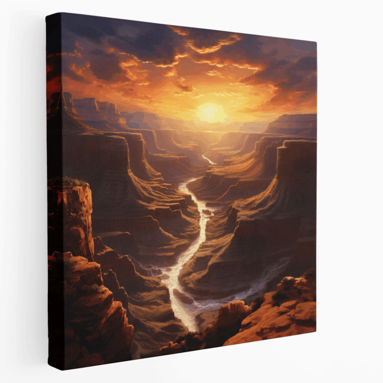Leinwandbild Sonnenuntergang Grand Canyon