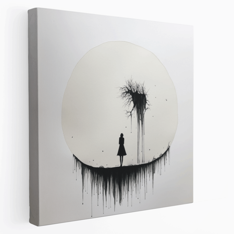 Anmutige Weide Leinwandbild